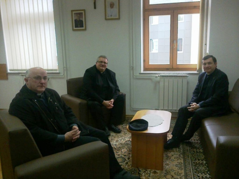 G. Marek Chrzan na obisku pri škofu